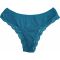 Perizoma donna in cotone elasticizzato e pizzo Noce-Corallo-Oceano