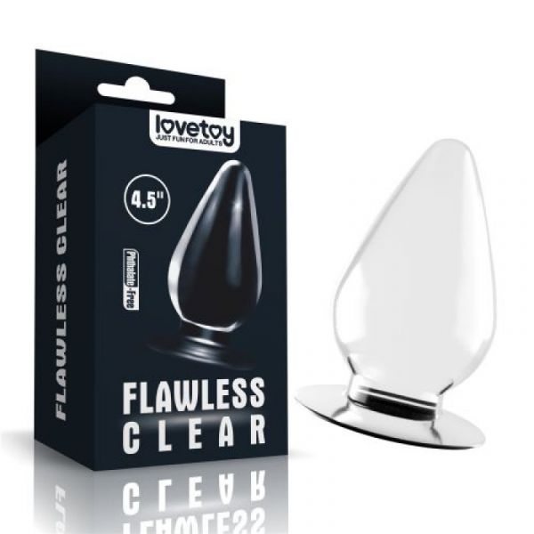 Plug anale con ventosa Flawless Clear