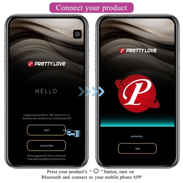 Uovo vibrante controllato con APP