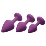 Set di 3 plug anali in silicone medicale