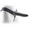 Vibratore strap-on nero cavo real rapture da 20 cm
