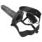 Vibratore strap-on nero cavo real rapture da 20 cm