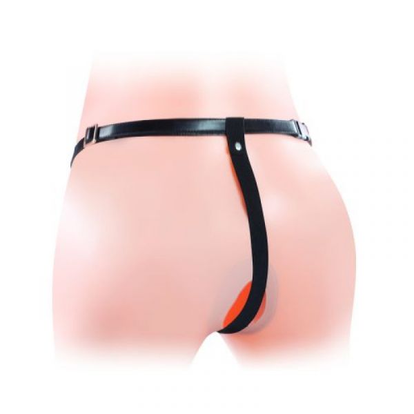 Vibratore StrapOn Hollow doppio per uomo e donna