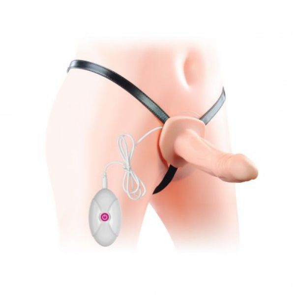 Vibratore StrapOn Hollow con imbracatura regolabile
