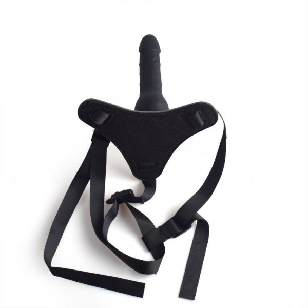 Fallo indossabile in silicone per donna nero