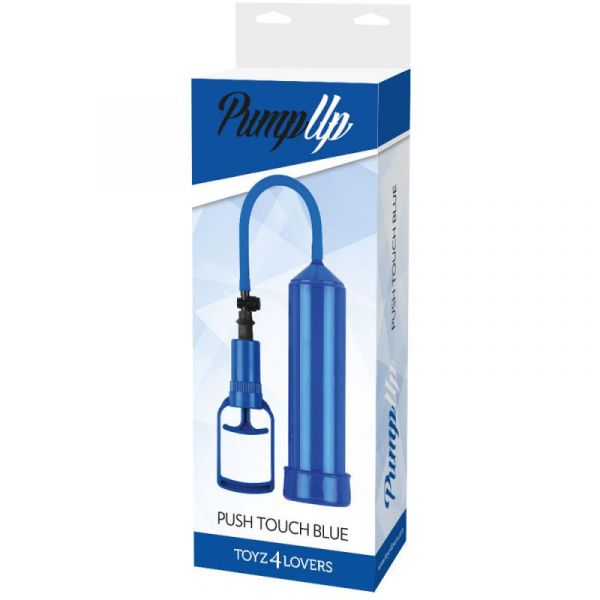 Sviluppatore a pompa pump up push touch blu