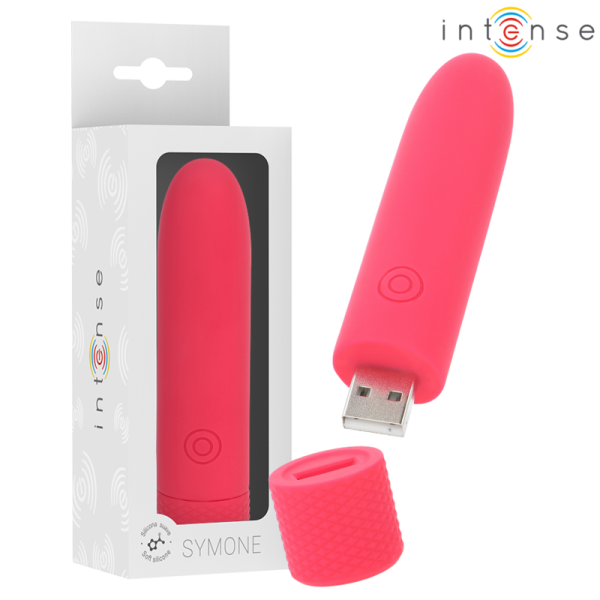 Symone Proiettile Vibrante Ricaricabile USB con 8 Modalità di Vibrazione