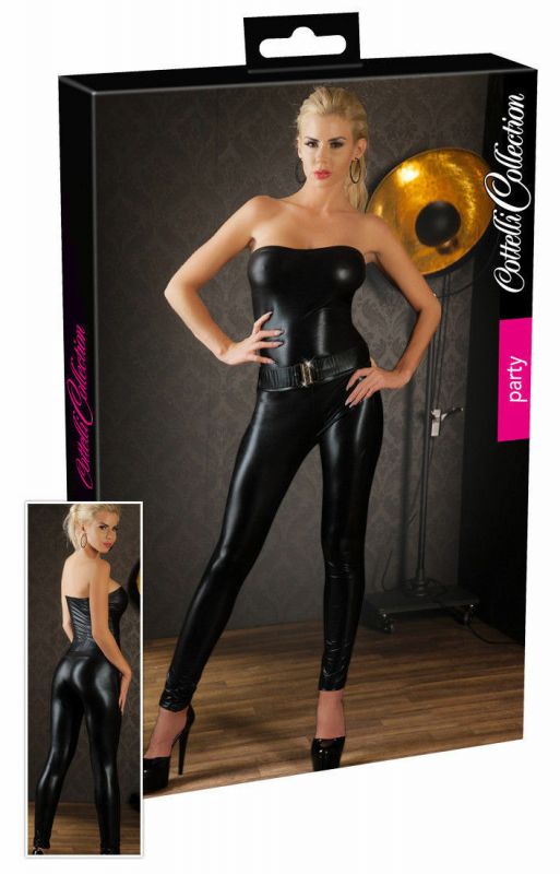 Jumpsuit con cintura strass