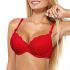 Vesta reggiseno rosso push-up