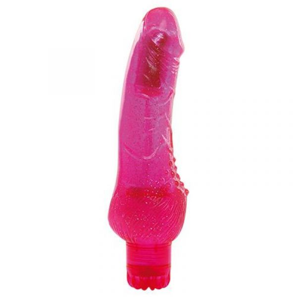 Vibratore jammy jelly sharp glitter rosa