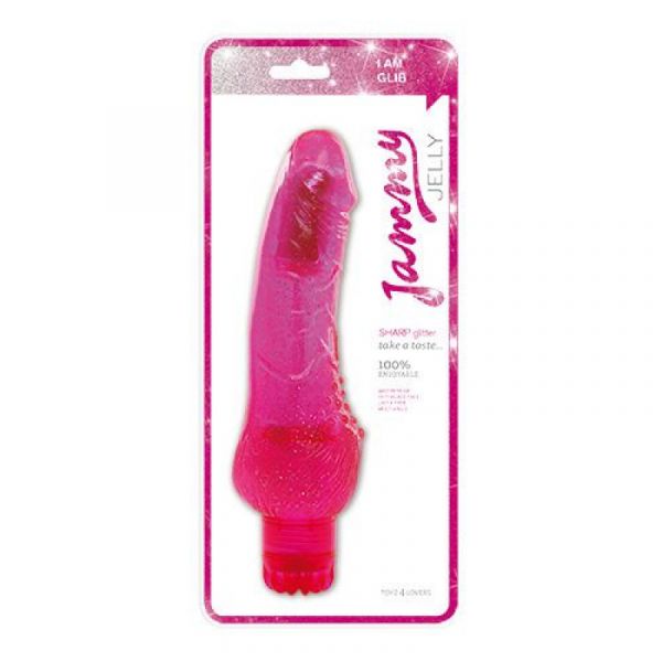 Vibratore jammy jelly sharp glitter rosa