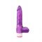 Vibratore viola con testicoli Luv Pleaser