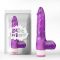 Vibratore viola con testicoli Luv Pleaser