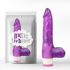 Vibratore viola con testicoli Luv Pleaser