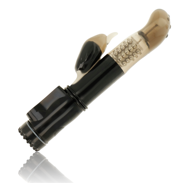 Vibratore rotatore con stimolatore del clitoride Delfin