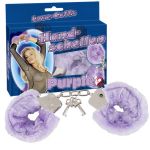 MANETTE IN METALLO CON PELUCHE VIOLA