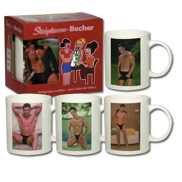TAZZA DI PORCELLANA CON STAMPA UOMO