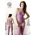 CATSUIT INTERA A RETE IN PIZZO FLOREALE S-L