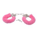 MANETTE CON CHIAVI IN PELLICCIA ROSA
