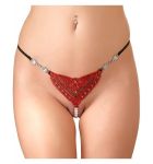 Tanga cuore con strass