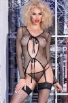 CHILIROSE: set 3 pezzi a rete con calze