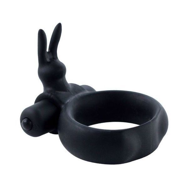 Anello fallico nero Timeless vibring