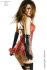 Chemise rossa leopardata