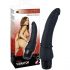 Vibratore nero anale in silicone