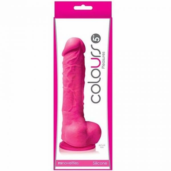 Dildo in silicone medicale rosa da 18 cm