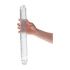 Doppio dildo trasparente da 30 cm