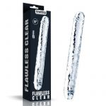 Dildo doppio trasparente da 30 cm