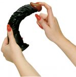 Fallo nero realistico con ventosa da 23 cm lover