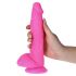 Long Stocky Pere rosa realistico in silicone