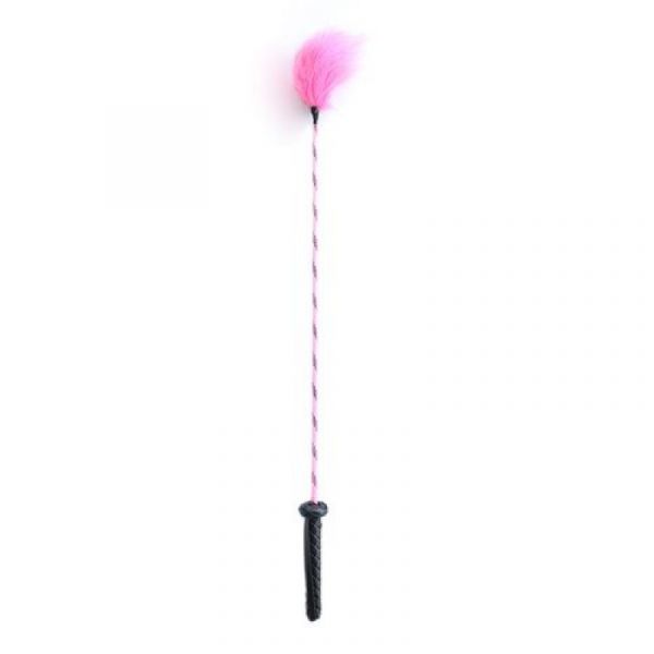 Frustino con piumino rosa