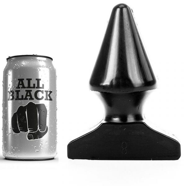 But-plug All Black 17x8cm