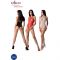 Bodystocking Rosso Taglia Unica 