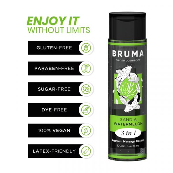 Olio da massaggio Bruma 3 in 1 Anguria