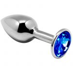 Mini Plug Anal Metallico Blu S