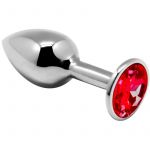 Mini Plug Anal Metal Rosso L