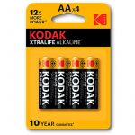 Batteria alcalina kodak xtralife aa lr6 blister * 4