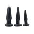 Kit di 3 Anal Plug di colore nero