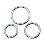 Kit di 3 anelli fallici timeless in metallo