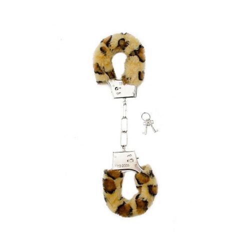 Manette in metallo leopardato Furry Handcuffs