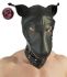 Maschera testa di cane in finta pelle con aperture