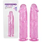 Dildo in jelly da 22 cm violet quartz