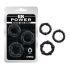 Set anelli fallici Beaded Black